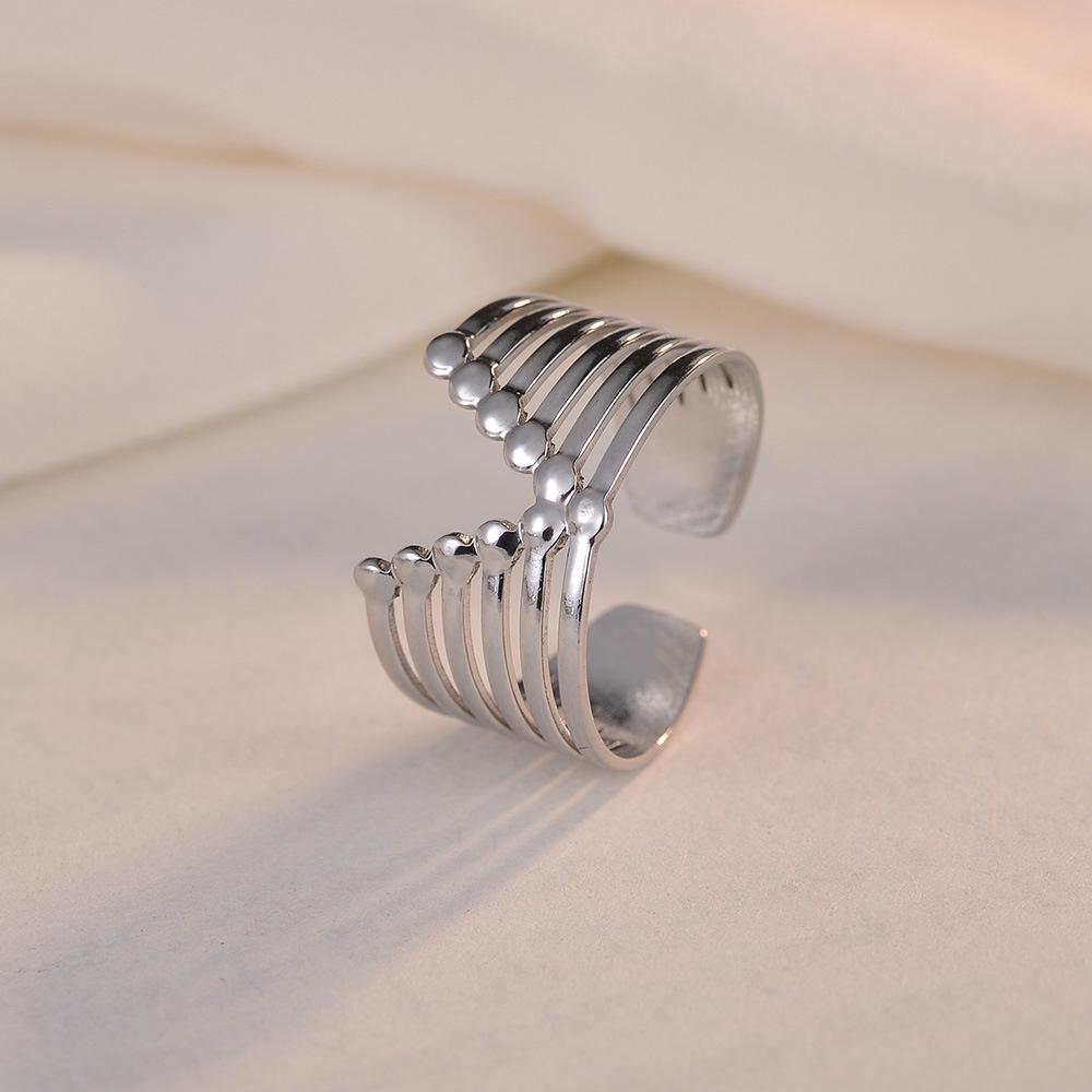 Adjustable Non-Fade Electroplated Couple's Ring