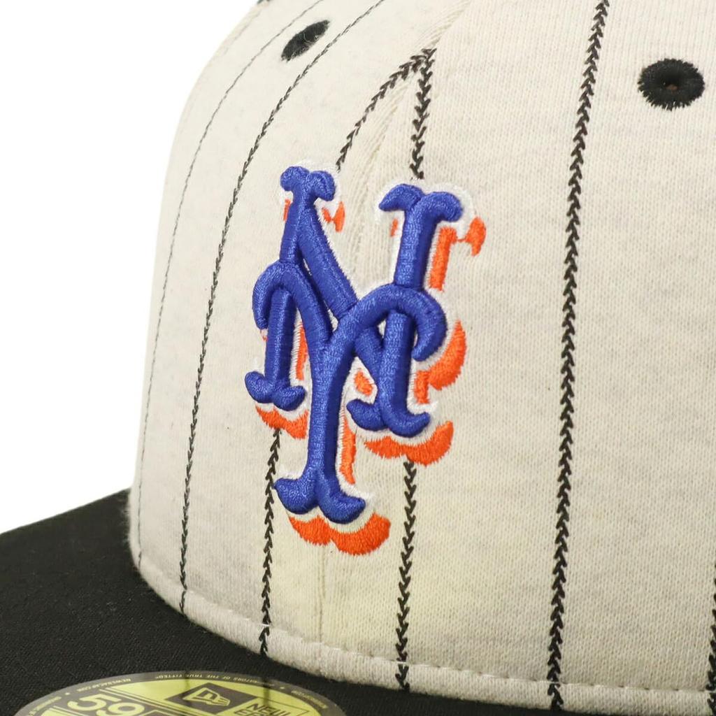 New Era 59FIFTY Oatmeal Size 7 NEYMET OATMEAL HEATHER BLACK Cap, 3/8, 5950,