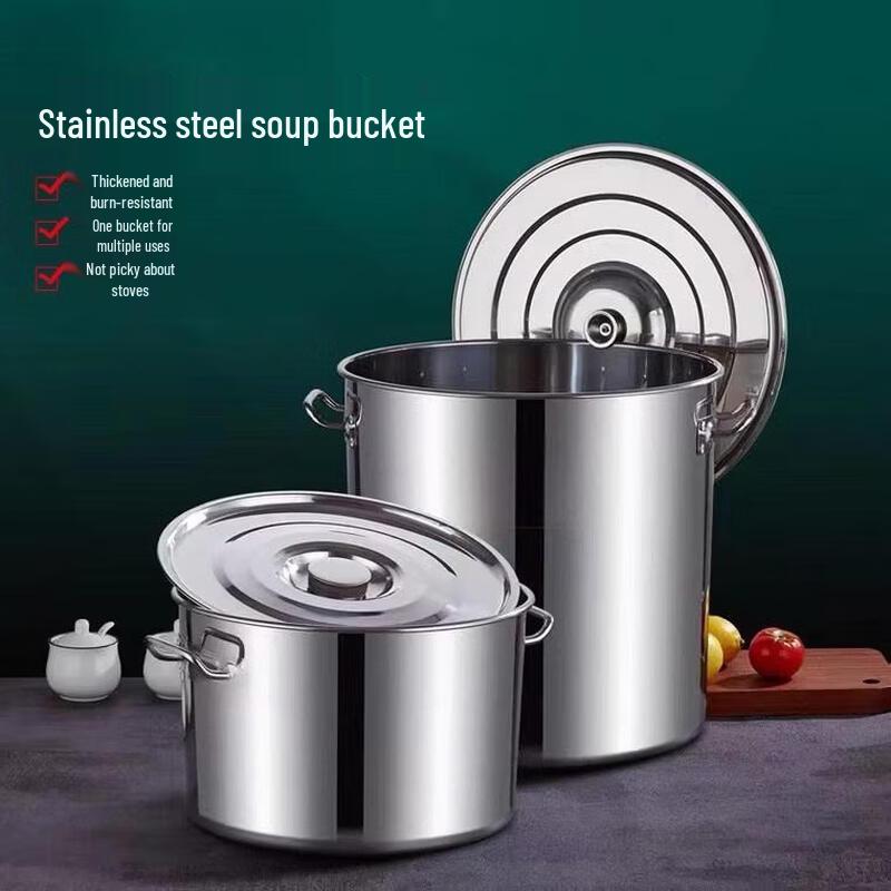 

VZZS Stainless Steel Commercial Soup Pot with Lid
