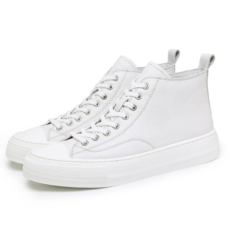 

2024 Универсальные винтажные мужские повседневные ботильоны Высококачественные низкие прогулочные ботинки на шнуровке из натуральной кожи Стильные мужские туфли для скейтбординга 44 белый