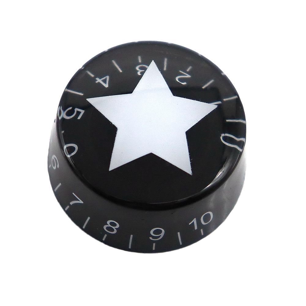 1pcs Guitar Top Hat Knobs Star Pattern Speed Volume Tone Control Knobs  for LP ST SQ Electric Guitar Parts