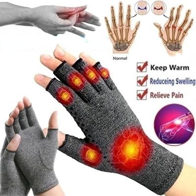 Anti Arthritis Compression Gloves Raynauds Fingerless Pain Support Sizes SML