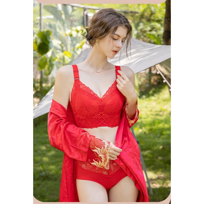 Plus Size Women Thin Full Coverage Bra For Big Bust Minimizer Gathering Anti Sagging