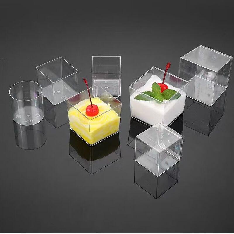 Liangdao Disposable Square Mini Plastic Cups