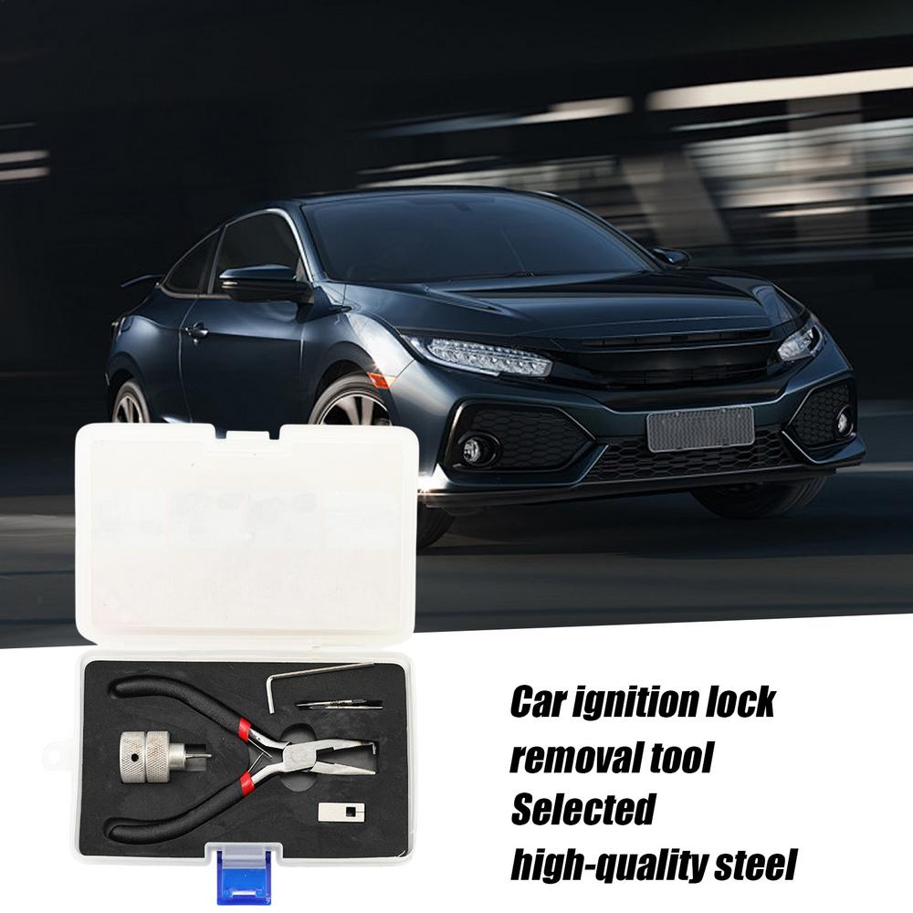 For Honda Ignition Car Lock Pin Removal Extractor Repair Tool Kit Peg Puller Box Ignition Lock Dowel Pin Removal Tool Kit Repair