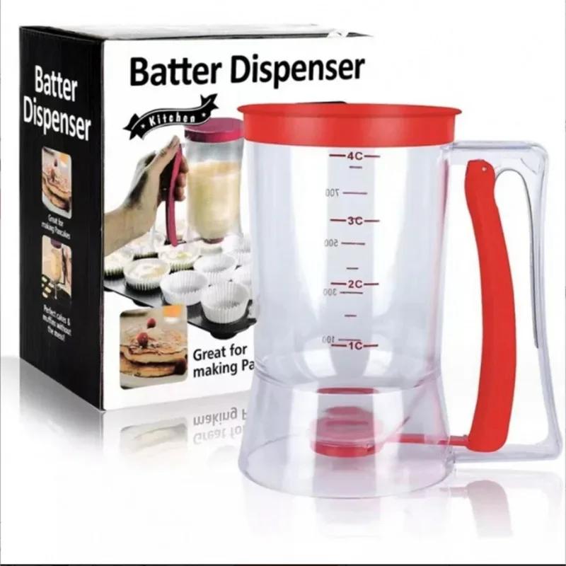 1 Pc Pancake Cupcake Batter Dispenser, Collapsible Batter for Cupcakes, Waffles, Muffin Mixes or Any Baked Goods