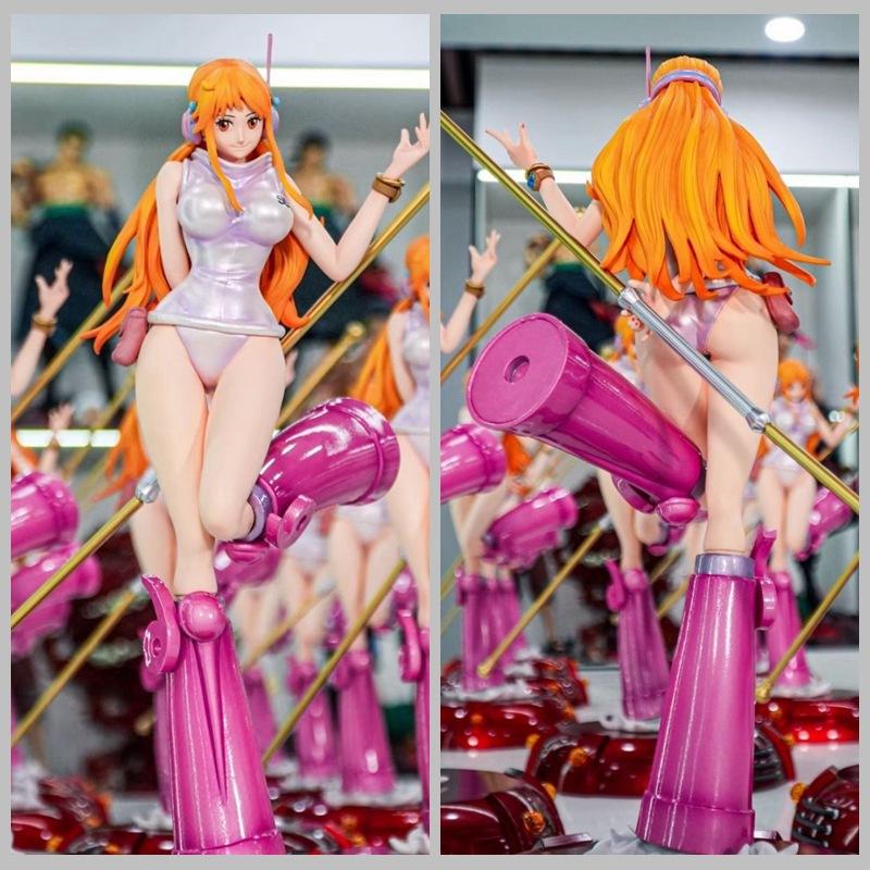 One Piece Straw Hat Group, Egg Tip Island, Nami, Two-Dimensional Beautiful Girl, Chassis Model Ornament, Boxed Figure