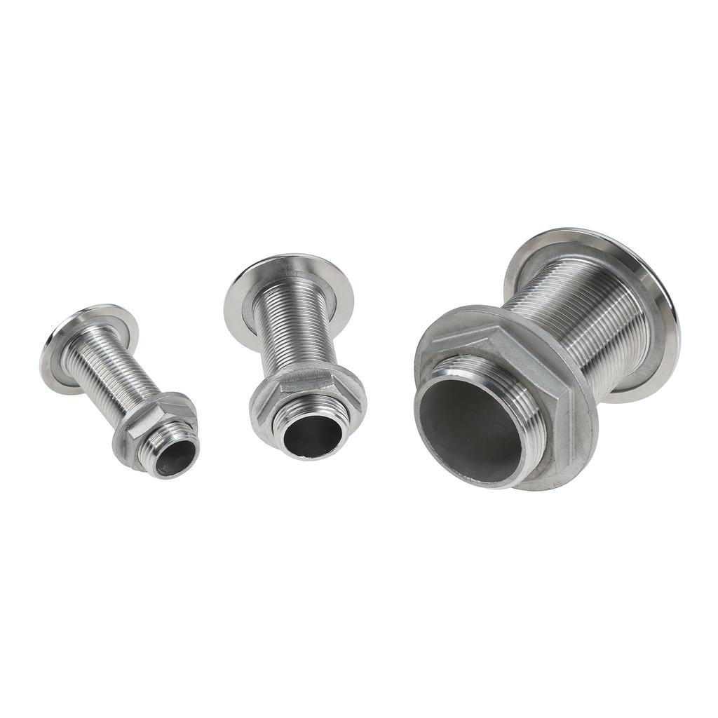 316 Stainless Steel Boat Thru Hull Fitting Connector Water Outlet Drain Hose Joint Plumbing Fittings for Yachts Marine Hardware