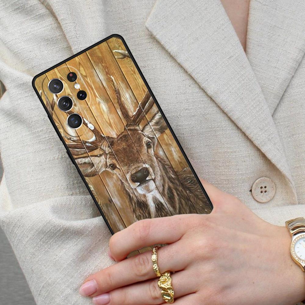 Reindeer Cell Phone Case for Samsung Galaxy S26 Ultra S25 S24 S23 S22 S21 S20 Note10 Cover
