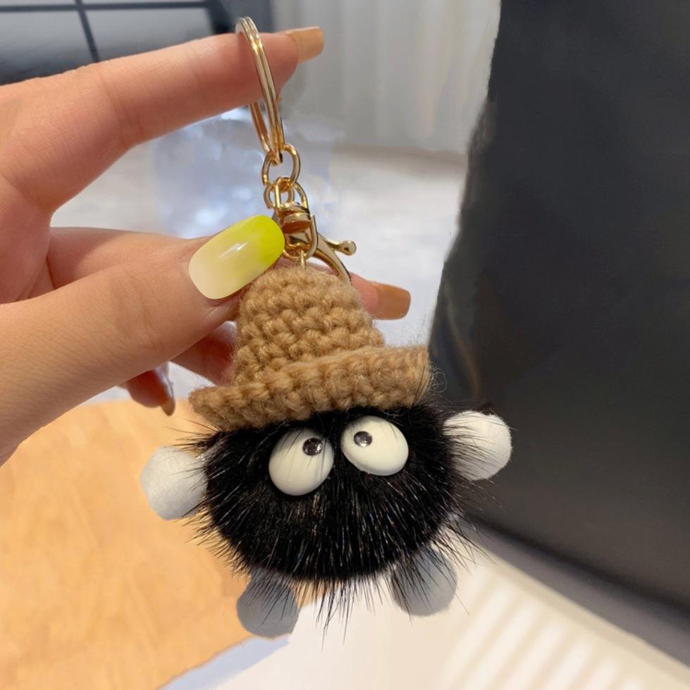 

Мультяшная маленькая зажигалка Милая игрушка Мягкая кукла Игрушка Брелок Студенческая сумка Украшения Аксессуары Подарок другу Для детей Подруге чёрный