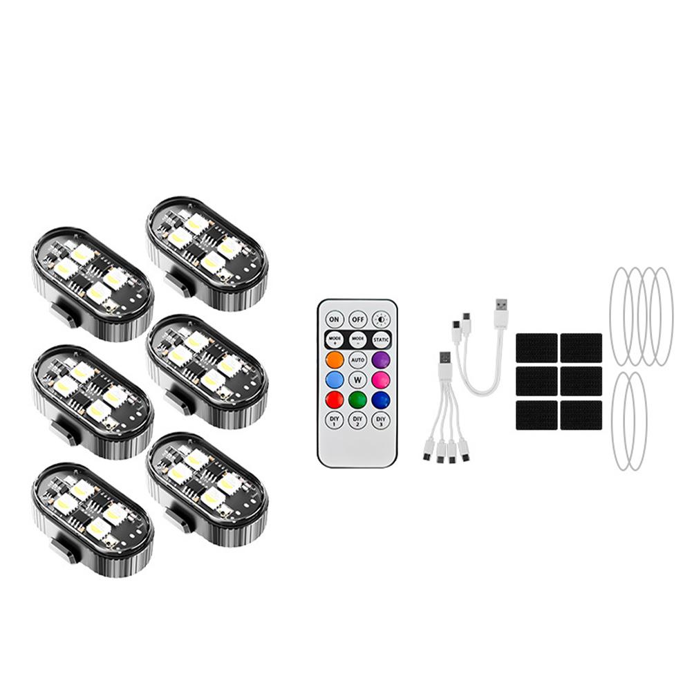 Motorcycle RGB Led Car Strobe Lights LED Flash Position Wireless Light Aircraft Airplane Helicopter Warning Lights Accessories