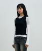 Alikim Comet Layered Sleeve Top / Black