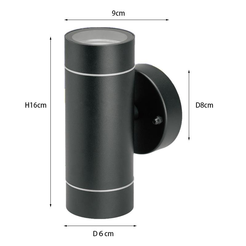 Modern Stainless Steel Outdoor Wall Light With Waterproof Design And Dimmable Led For Garden And Porch Lighting