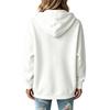 Damen-Hoodie mit halbem Reißverschluss, Kordelzugkapuze und Tasche für legere Alltagsmode