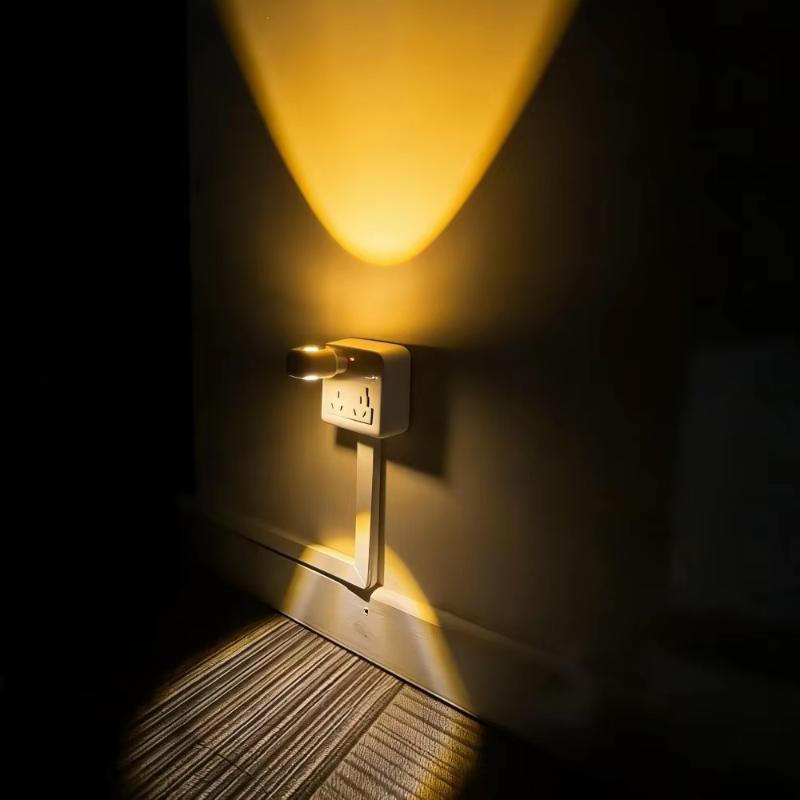 220V Mini LED Night Light with Twilight Sensor Plug in for EU US Socket Energy Efficient Lamp for Baby Room