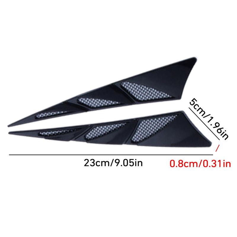 Car Door Protector Anti-Collision Patch 2pcs Shark Gill Shape Anti-Scratch Sticker Adhesive Anti Collision Car Corner Bumper