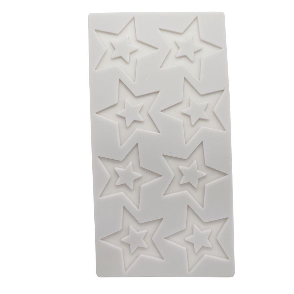 1 Pc 8 Even Hollow Five Pointed Star Mousse Silicone Mold, Chocolate Mold Cake Decoration Mold Candle Mold Baking Tool