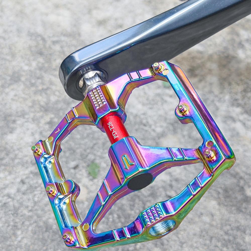 PROMEND Bicycle Pedal DU Double Bearing MTB Anti-slip Ultralight Aluminum Mountain Road Bike Platform Pedals Cycling Accessories