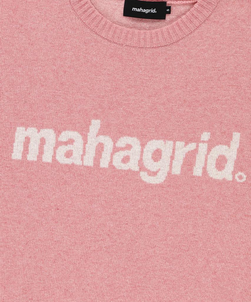 MAHAGRID Basic Logo Knit Sweater Pink(Mg2Efmk620A)