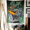 Rat Fink 2D Flat Tapestry Tapestry Wallmounted Background Cloth Work Of Art Wall Decoration Background Wall Hanging Cloth