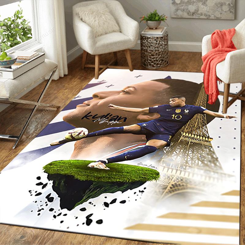 1pc Galactic Soccer Dream Rug, Office Carpet Indoor Outdoor Entrance Doormat, Non-Slip Soft And Comfortable, Living Room. DT707021