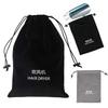 Flannel Hair Dryer Storage Bag Foldable Dustproof Hair Curler Protective Cover Soft Large Capacity Drawstring Carrying Case