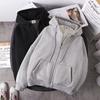 2025 Warm Fleece Hooded Zipper Cardigan - Korean Style Loose Fit for Couples