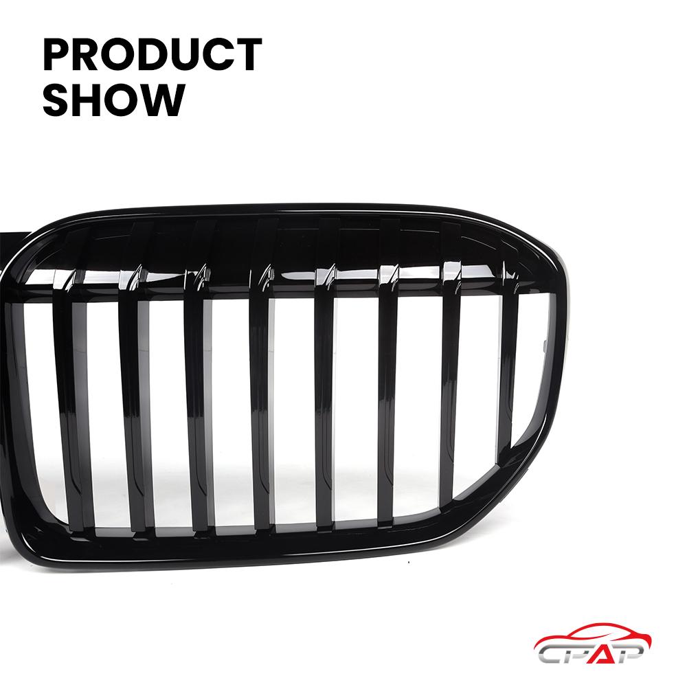 Front Grills Bumper Kidney Hood Radiator Grille Replacement For BMW 7 Series G11 G12 LCI 2020-IN Gloss Black Grilles