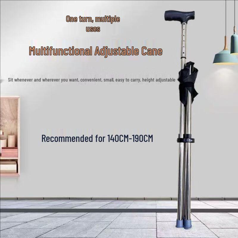 ML Portable Folding Cane Stool