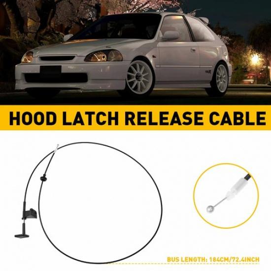 New Hood Release Cable with Handle Pull 74130S5DA01ZA for Honda Civic 01-2005 H