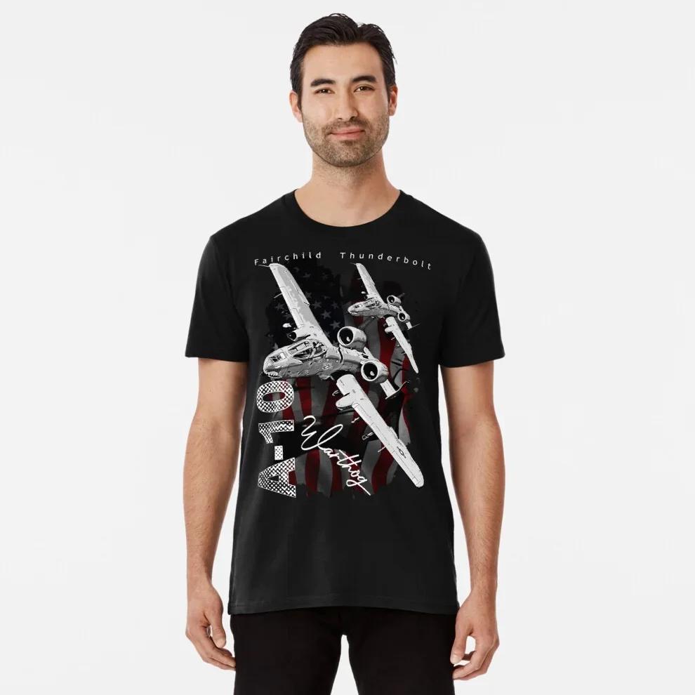 T-shirt A10 Warthog Thunderbolt II Aereo d'attacco 100% Cotone Girocollo Estiva Manica Corta Casual da Uomo Taglia S3XL