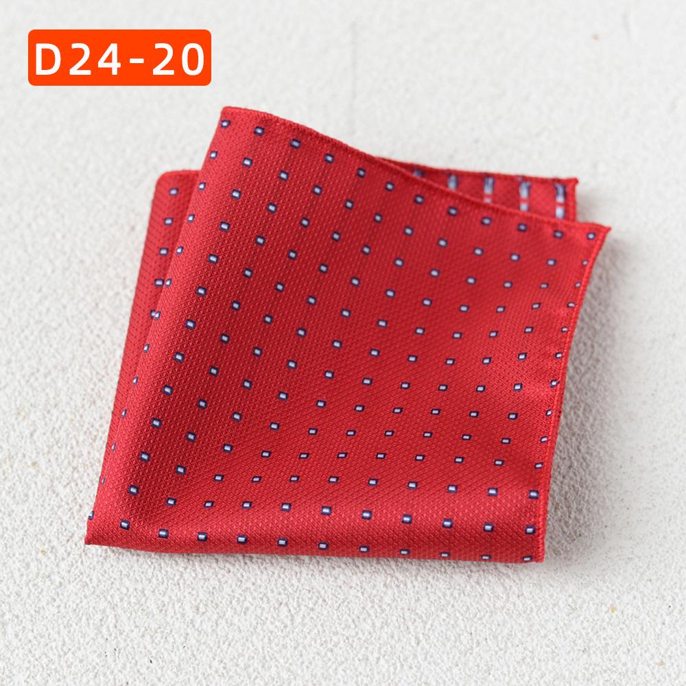 Striped Polyester Silk Pocket Square for Wedding or Business