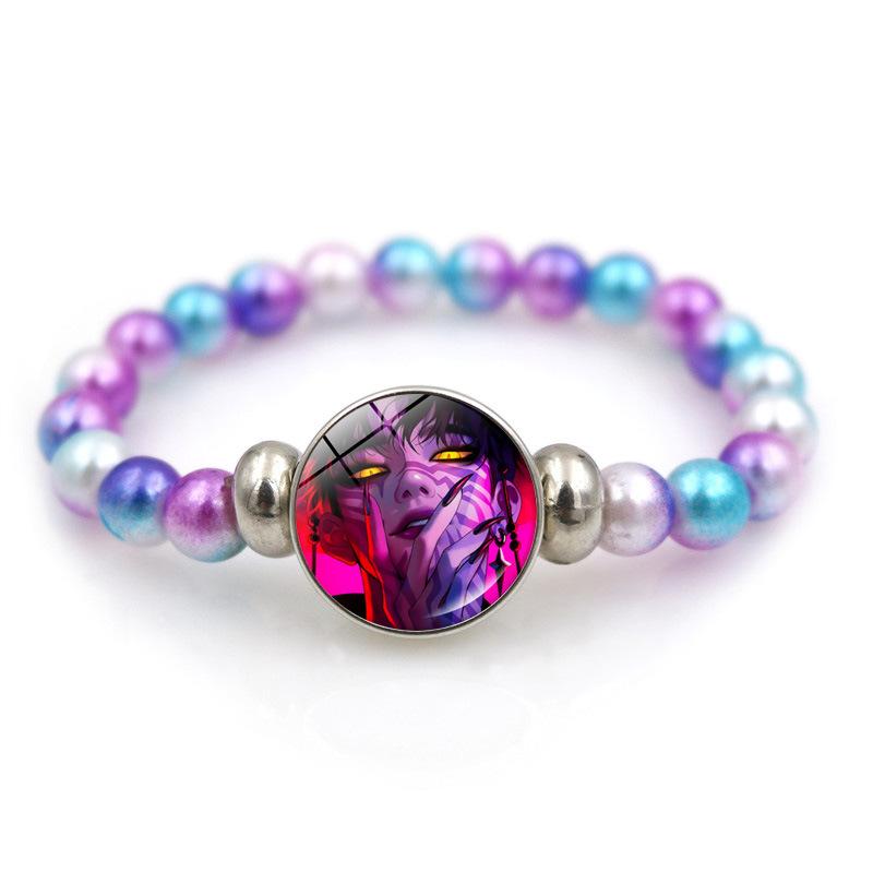K-Pop Demon Hunters Bracelets Girls Fashion Beaded Wristband Cute Cartoon Figure Jewelry Accessories Children Christmas Gift Toys