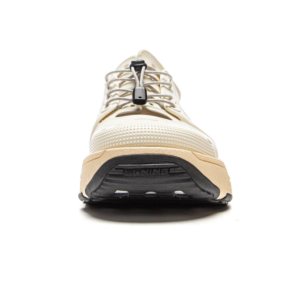 Li Ning Pangu Trek Leichtgewichtige Hochelastische Trendige Rutschfeste Verschleißfeste Bachschuhe Unisex Schuhe Off-White AZSV017-2