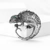 Vintage Rhinestone Lizard Brooches for Women Enamel Vintage Animal Pins Banquet Party Backpack Gifts Jewelry Accessories