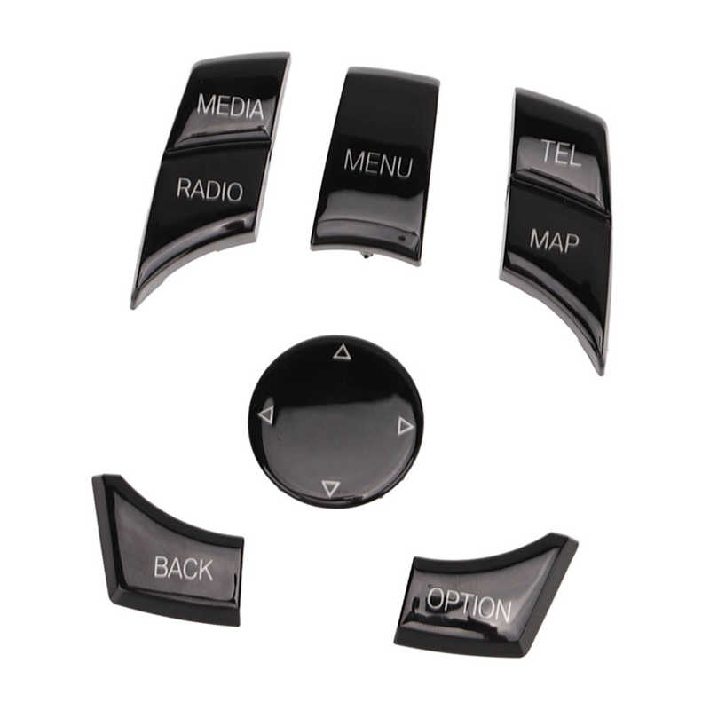 Multimedia Control Button Piano Black Good Light Transmittance Fadeless for BMW 3 Series F30 LCI Small Knob
