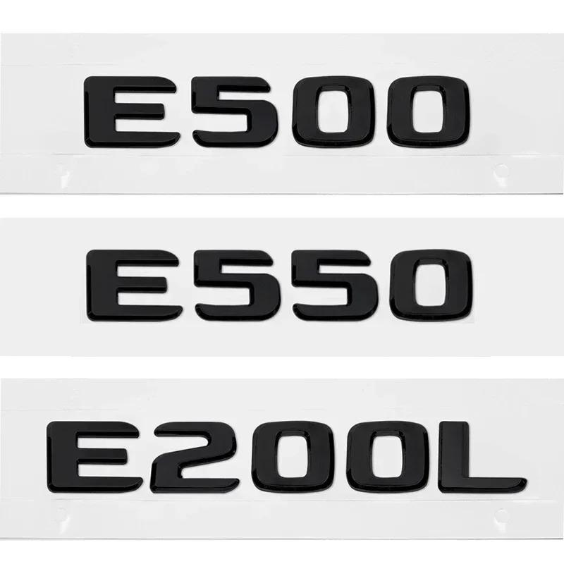3D Letters Car Tail Emblem Rear Trunk Sticker Badge for Mercedes Benz E200L E260L E300 E320L E320 E350L E350 E500 E550 E Class