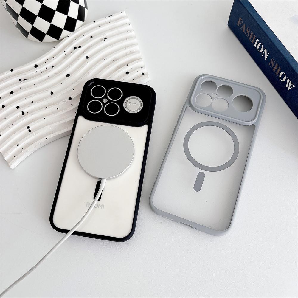 Magnetic Clear Case For Xiaomi 17T 15T Pro Poco F8 Pro Ultra Lens Protection Original Acrylic Armor PC Cover For Note 15 Pro+