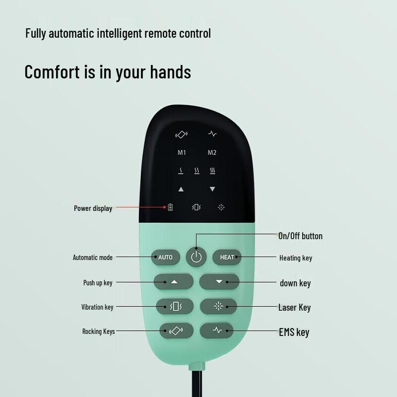 Aux Smart Lumbar Massager with Heat and Pulse