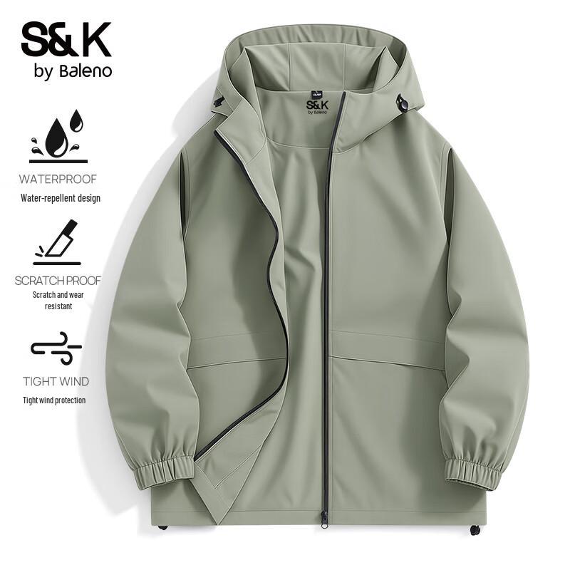 Baleno S&K Herren Outdoorjacke mit Kapuze