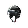 LEAD Industries O-ONE Motorcycle Half Helmet, Black/Silver - Free Size (57-60cm)