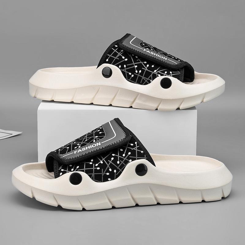 Fashion Summer Mens Slippers EVA Soft-soled Slides Sandals Indoor Outdoor Walking Beach Shoes Flip Flops Unisex Slippers Women Sandals