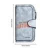 Not Today Satan Printed Long Multi-card Slot Leather Wallet Fashion Durable Portable Purse