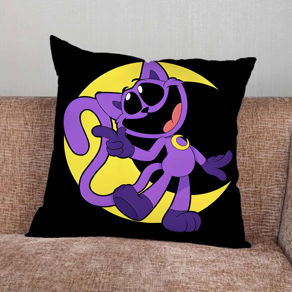 

P-Маки Усміхнені C-Істоти Наволочка Для Дому Спальні Автомобіля Офісу Прикраса Вітальні Дивана Наволочка для Подушки Підходить 16x16Inch