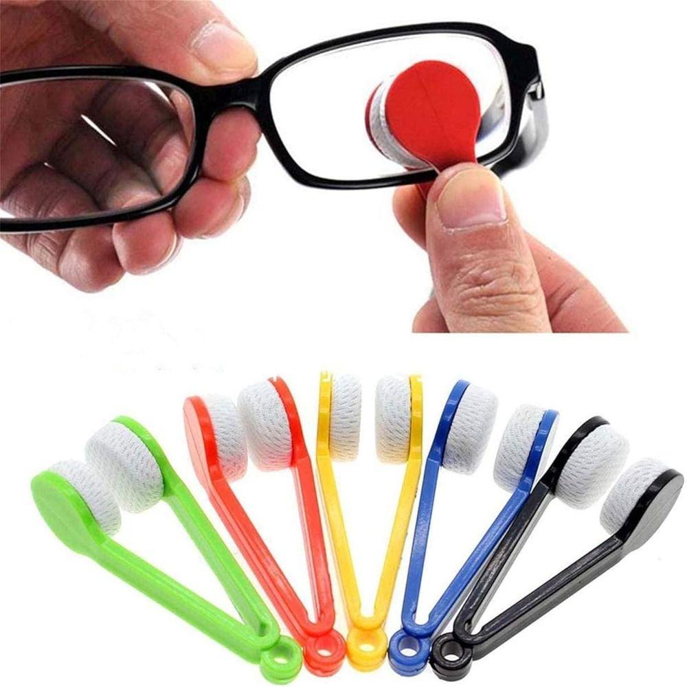 5Pcs Creative Eyelasses Microfiber Spectacles Cleaner Glasses Cleaning Wipe Lenses Cleaning Tools