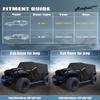Husa auto Motoforti pentru Jeep Wrangler JK JL Hardtop 2/4 Uși 2007-2021 Exterior Rezistent la vânt Impermeabil 210D Oxford Protecție