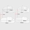 WOOGA Motorcycle Rear Wheel Fender Cover, Splash Guard Motorcycle Parts