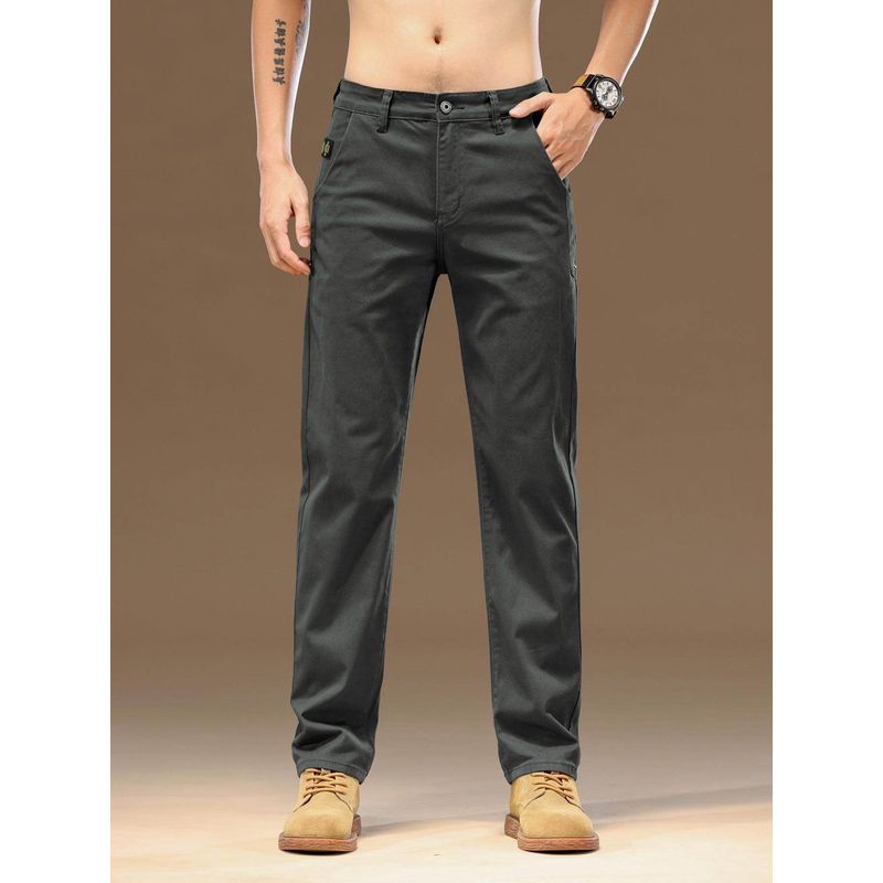 High-End Business Casual Pants for Men, Spring and Autumn New Style, Loose Straight-Leg, Stretchy, Simple and Versatile Long Pants