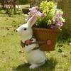 Outdoor Courtyard Rabbit Flower Pot Decoration Garden Ornaments Decor