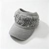 Autumn and Winter Versatile Warm Empty Top Hat Thickened Ponytail Cold Protection Ear Protection Knitted Hat Hat Women's Fashion Cap